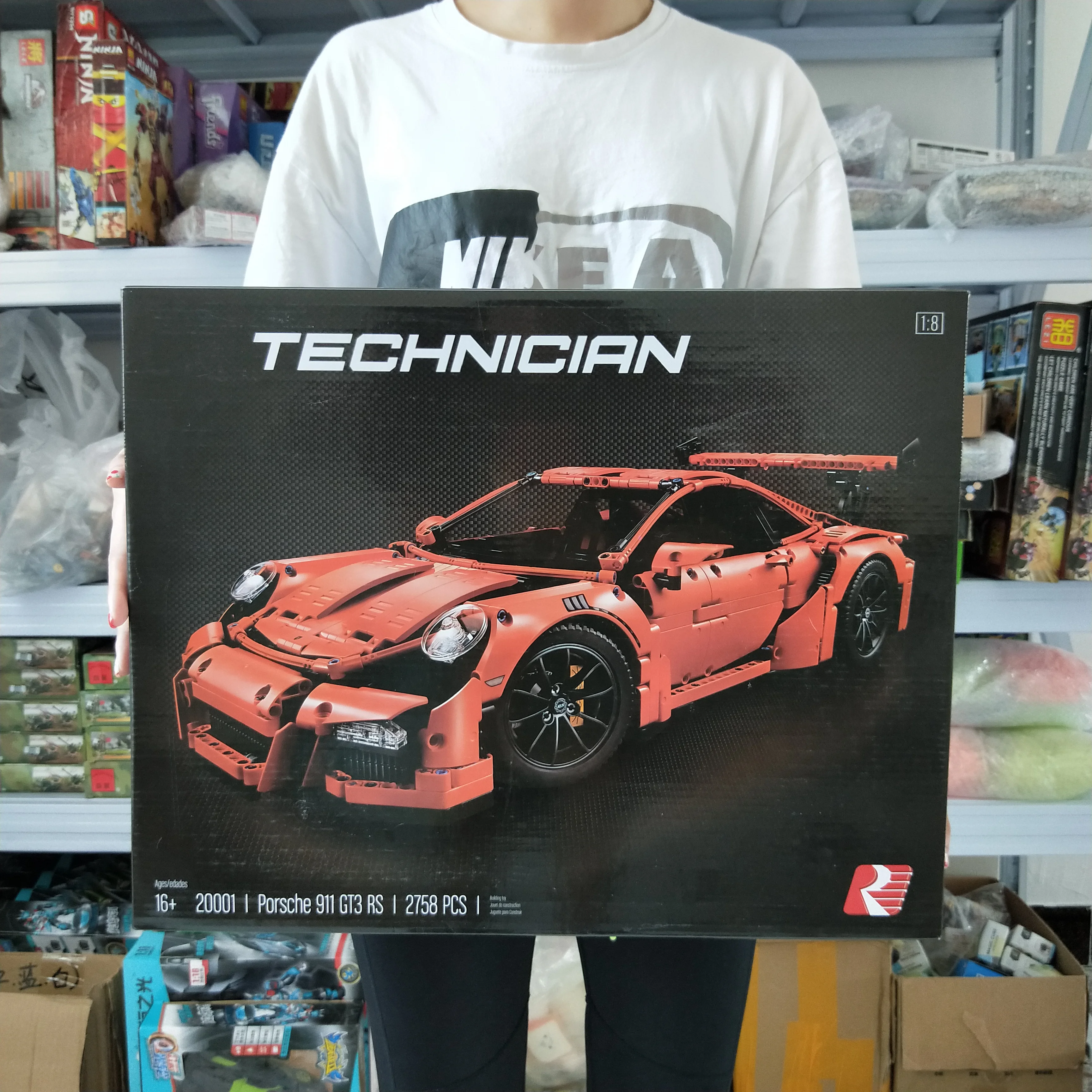 

IN STOCK 911 GT3 RS DIY Compatible IEGOset 42056 20001 Technic MOC race Car Building Blocks Toys Christmas Gifts