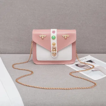 

Bag female 2020 spring new printing simple fashion small square bag shoulder messenger bag coin purse women leather handbags