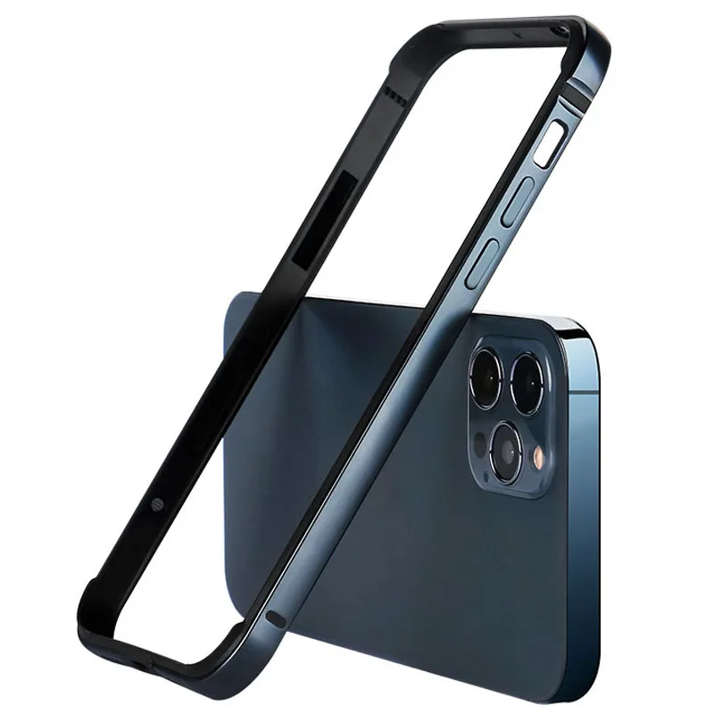 Роскошный Алюминиевый силиконовый защитный бампер для телефона IPhone 12 Mini 11 Pro Max