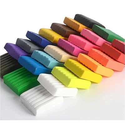 24Pcs/set DIY Plasticine Baking Hand Casting Kit Puzzle Modeling Baby Handprint Slime Slimes Fun Fimo Polymer Clay Toys For kids - Цвет: 24Colors without Box