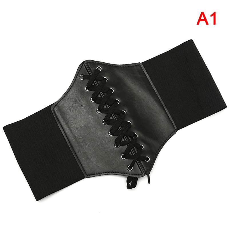 Corset Wide Belts Pu Leather Slimming Body Belts For Women Elastic High Under bust Corset Belts Waist Strap Stretch gold waist belt Belts