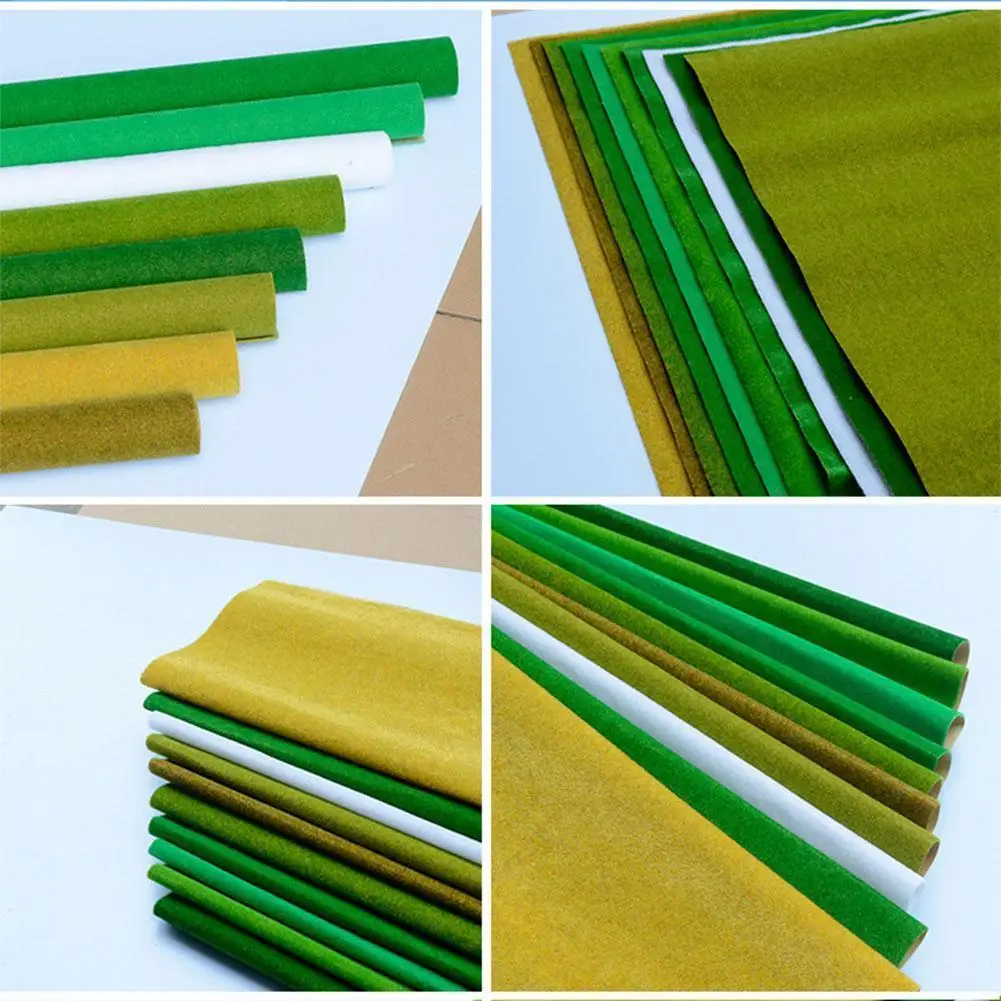 Landscape Grass Mat For Model Train Adhesive Paper Lawn Scenery Accessories Diorama Layout X2L6 | Игрушки и хобби