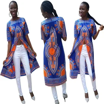 

Summer Beach Long Dress Women Bohemian Print T-shirt African Clothing Lady Sexy Indian Pakistan Boho Cloak Vietnam Fashion Robes