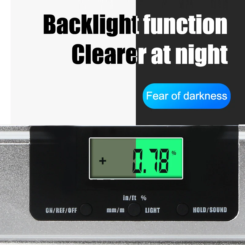 High 0-1000mm Digital Level Meter Electronic Digital Level Protractor Angle Finder LG66