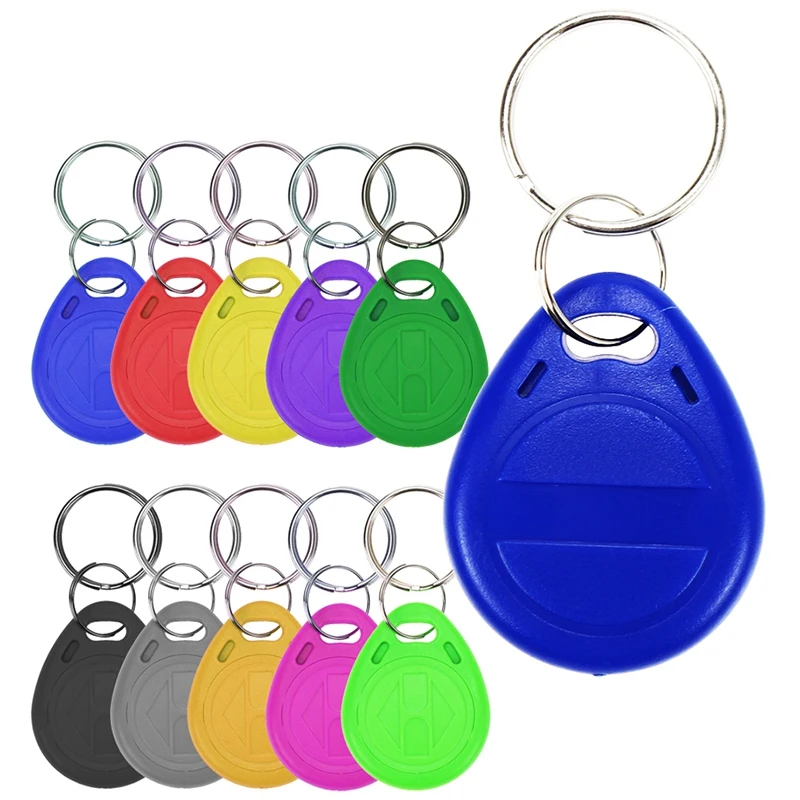 50Pcs T5577 Blank Key Tag RFID Chip Ring Cards Tags Keytag 125 Khz Copy Rewritable Writable Duplicate | Безопасность и защита