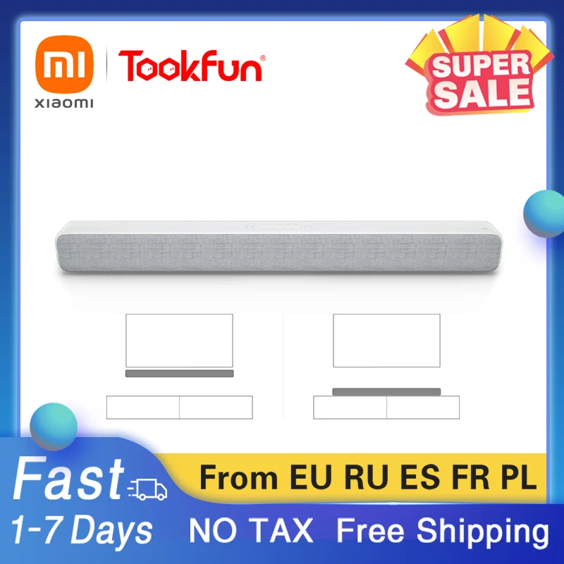 Оригинальный Xiaomi Mi TV Soundbar Bluetooth портативный динамик Беспроводные 8 звуковых