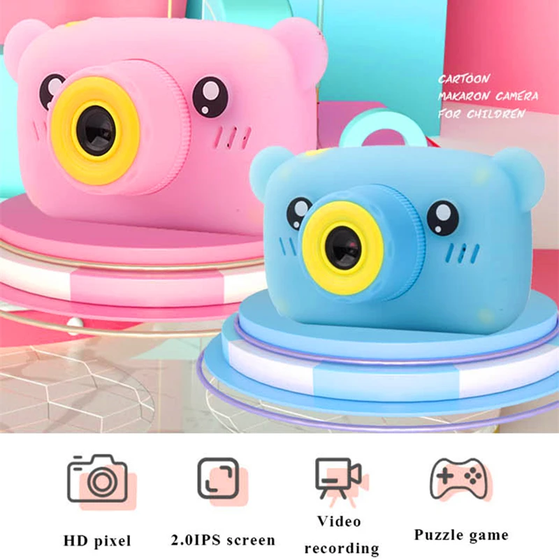

Kids Camera Toys Kid Digital Camera Children Mini Cute Video Camera 2.0 Inch Take Picture 1080P HD Boys Girls Birthday Gifts