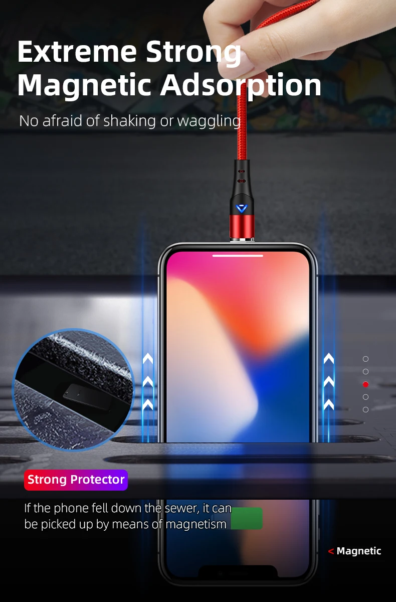Магнитный кабель Micro USB type-C 3 А 1 м, быстрая зарядка, линия передачи данных, два в одном, универсальный для huawei P30 Xiaomi Mi8