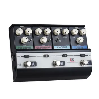 

BIYANG LiveMaster Series LM-4 Mainframe Unit Set with 4 Guitar Effect Pedals AD-151 Analog Delay