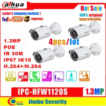 

Dahua IP Camera 1.3MP IPC-HFW1120S POE IR30m H.264+ waterproof IP67 English firmware can be upgraded bullet camera CCTV