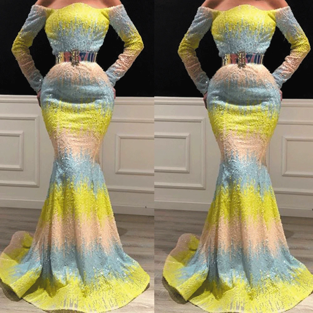 Длинное вечернее платье с блестками SuperKimJo элегантное блестящее длинным рукавом