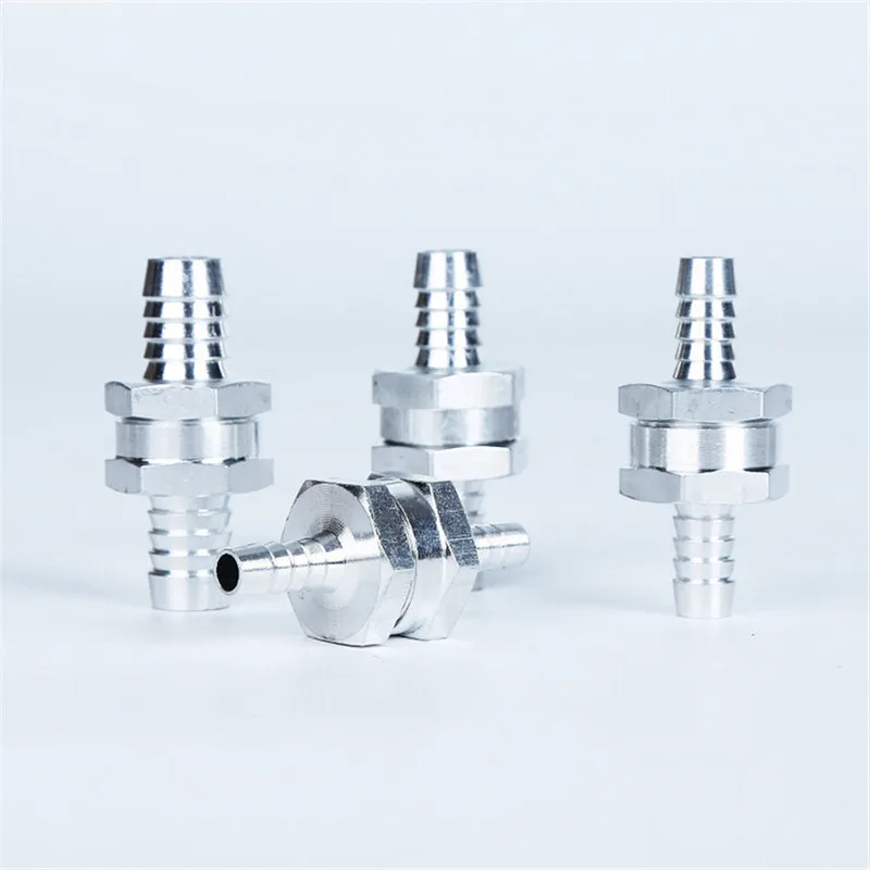 1pc Car Fuel one-way Check Valve 6/8/10/12mm Aluminium Gasoline Diesel Fuel Pump One-Way Check Valve Non-Return For Car Boat check valve