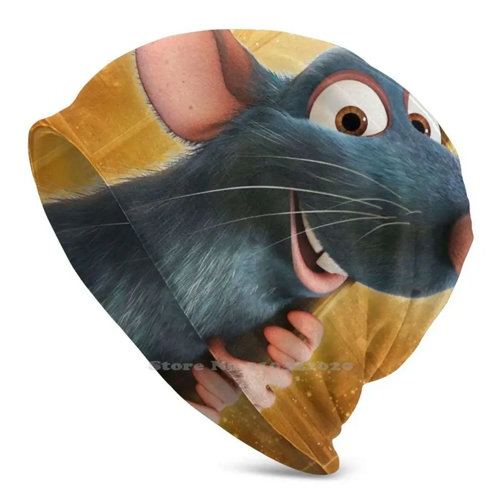 Twotik 2007 American Comedy Movie Rat A Too Ee Winter Warm Knitted Cap Beanie Men Cover Ratatouille Computer Animated Film