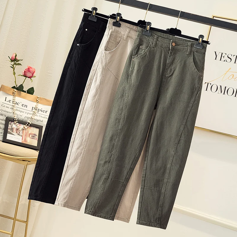 Pants Women NEW Plus Size Loose Casual Korean Version Elastic Waist Ankle Length Harem Pants 4xl Pants Women NEW Plus Size Loose Casual Korean Version Elastic Waist Ankle Length Harem Pants 4xl