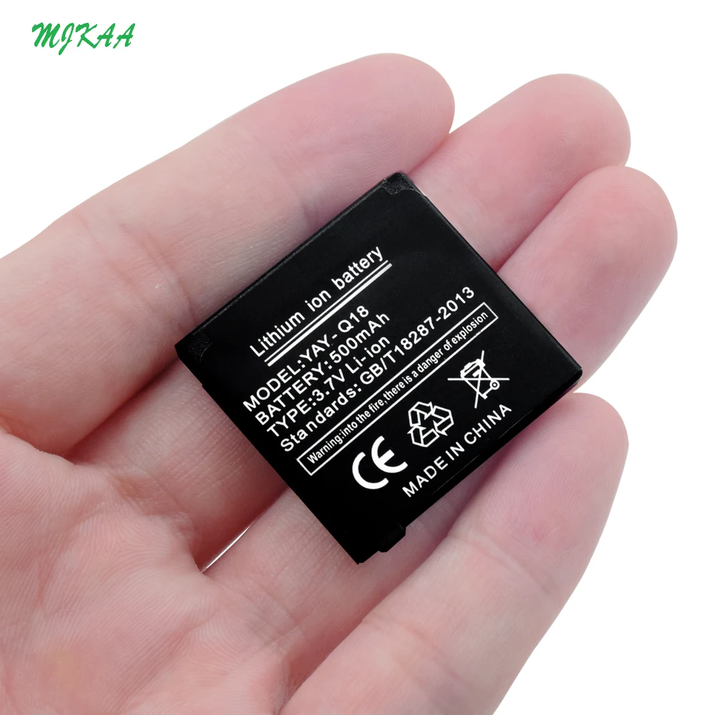 5/10Pcs Li-Po Lithium Li-polymer Batteries 3.7V 500mAh Rechargeable Li-ion Polymer Battery Spare for Q18 Smart Watch