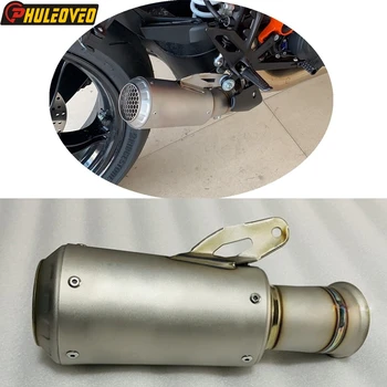 Titanium Alloy for KTM 1290 Superduke R 2020-2023 RR 2023 R EVO 2022-2023 Motorcycle Exhaust Link Pipe Slip-on Muffler Mid Pipe