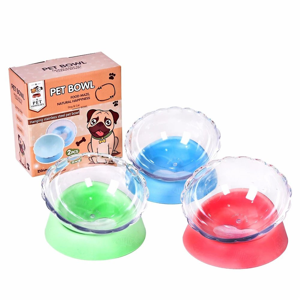 

1Pc Plastic Tilting Pet Bowl Feeder Dog Cat Water Cup Portable Home Travel Dog Cat Drinking Water Food Pot Pet Feeding Supply 5