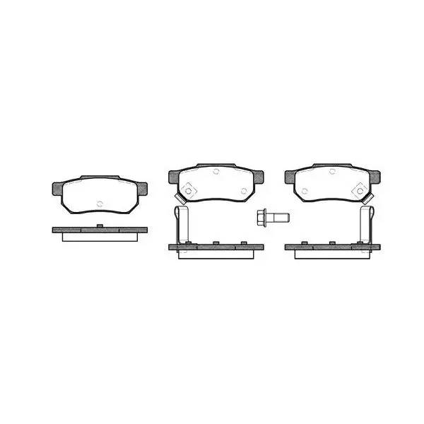 Колодки дисковые з.\ Honda Civic 1.4-1.6 87-01/Prelude 2.0 88-92