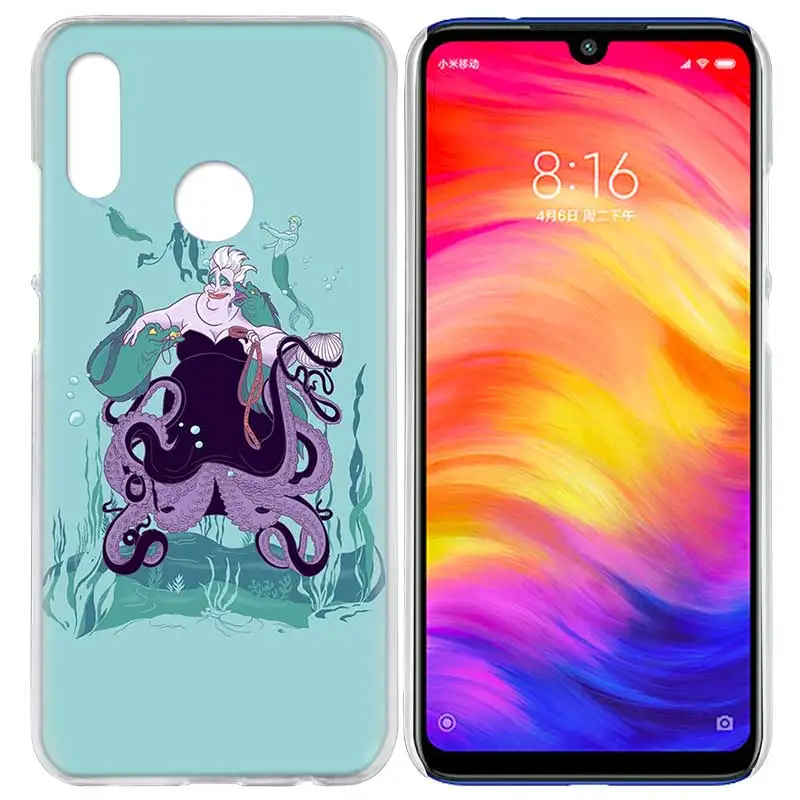 10 Чехол для Xiaomi Redmi Note 7 7A фотоаппаратов моментальной печати 7S 6 6A 5 Y3 K20 mi 8 до 9 лет CC9 CC9E A1 A2 A3 играть F1 Lite Pro Plus Урсула, Русалочка - Цвет: 10
