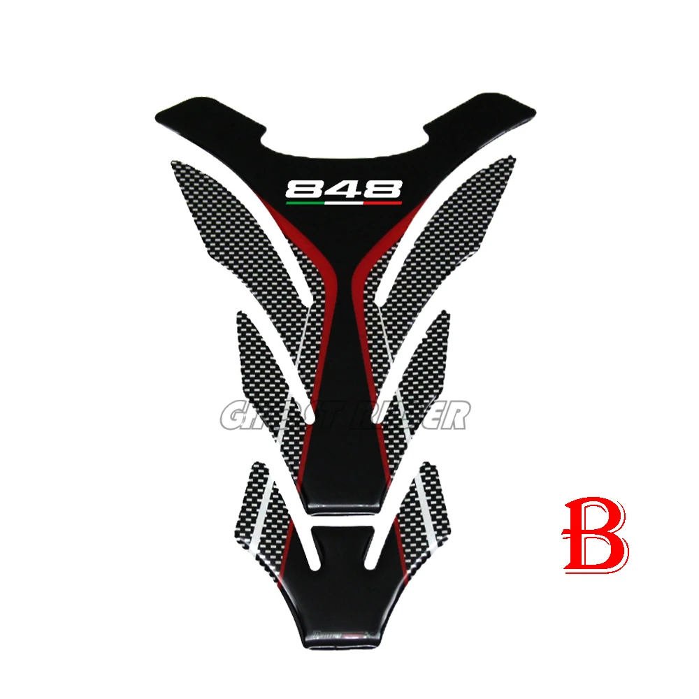 3D Смола защитная накладка на бак мотоцикла наклейки чехол для Ducati 848 EVO Tankpad