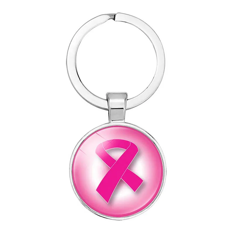 Portachiavi A Farfalla Con Nastro Rosa Per Consapevolezza Del Cancro Al Seno - Portachiavi In PVC Per Borsa E Auto, Simbolo Di Speranza E Sostegno - 5