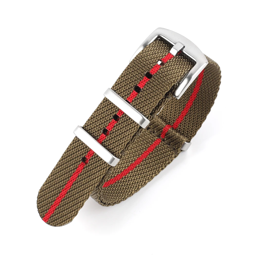 Nylon Nato Strap 20mm 22mm Stripe Watchband Replacement Watch Band Military Wristband Accessories For Tudor Nato Watch Strap