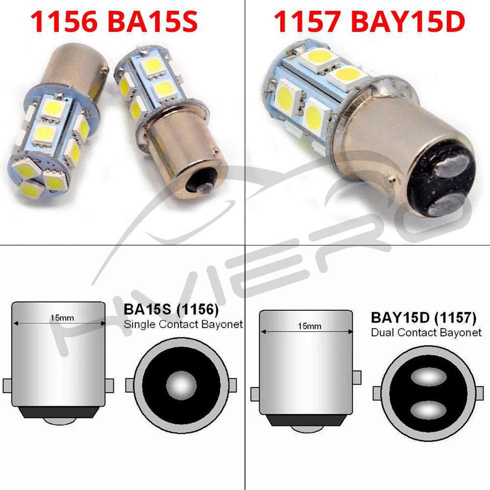 Hviero 1156 BA15S 1157 BAY15D P21W BA15D 13Led 5050 Car Led Turn Parking Signal Lights Brake Tail Lamps Auto Rear Reverse Bulbs DC 12V