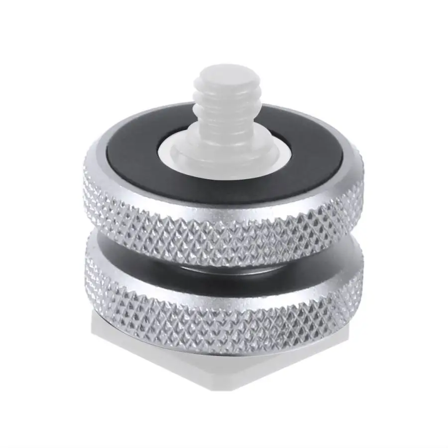 Stainless Steel Cold Shoe Mount 3/8 to 1/4 Tripod Screw Adapter Flash Shoe Mount DSLR Camera Cage Rig Monitor Video Light camera accessories camera screw mount