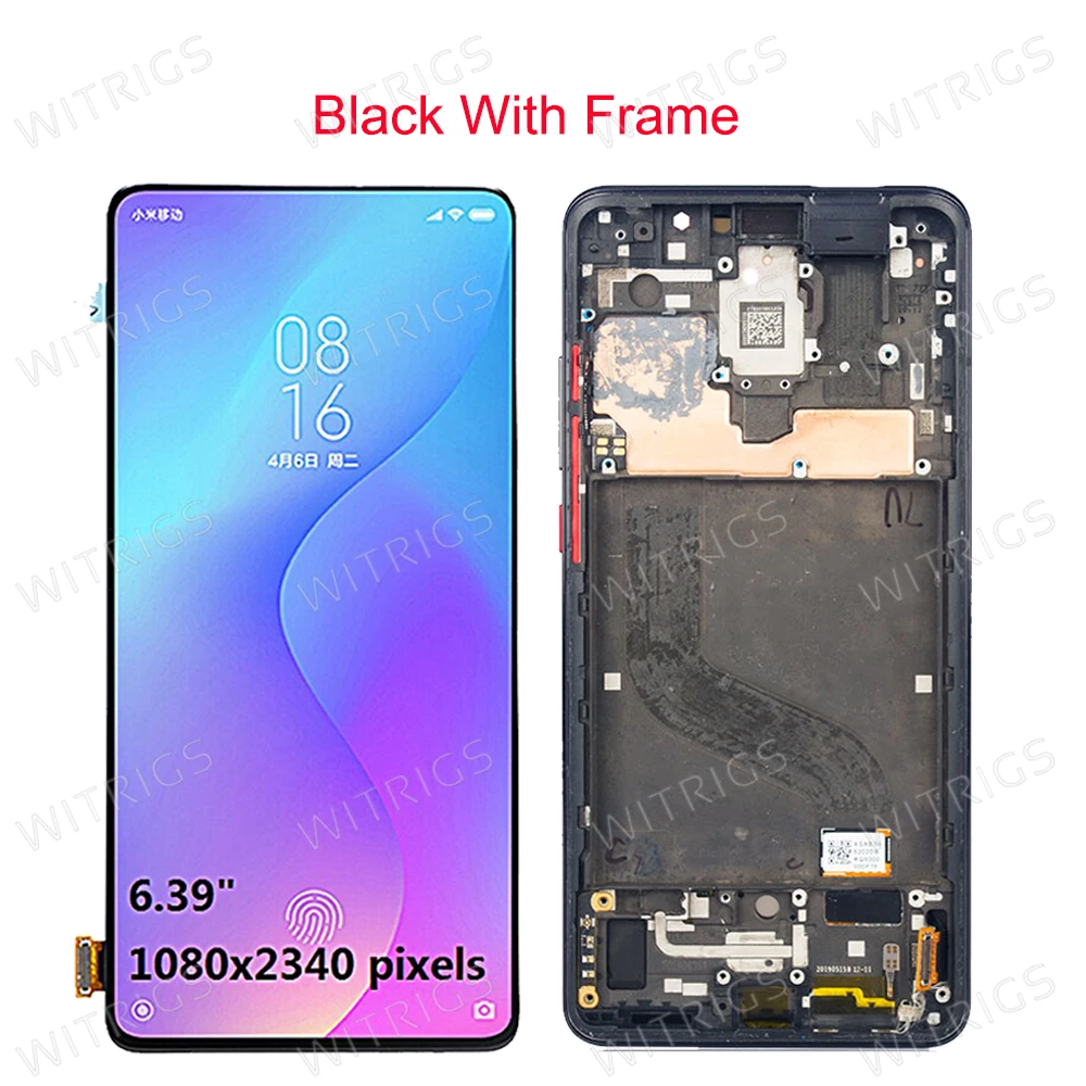 Для Red mi K20 Pro ЖК-дисплей кодирующий преобразователь сенсорного экрана в сборе для Xiaomi mi 9T Pro ЖК-дисплей