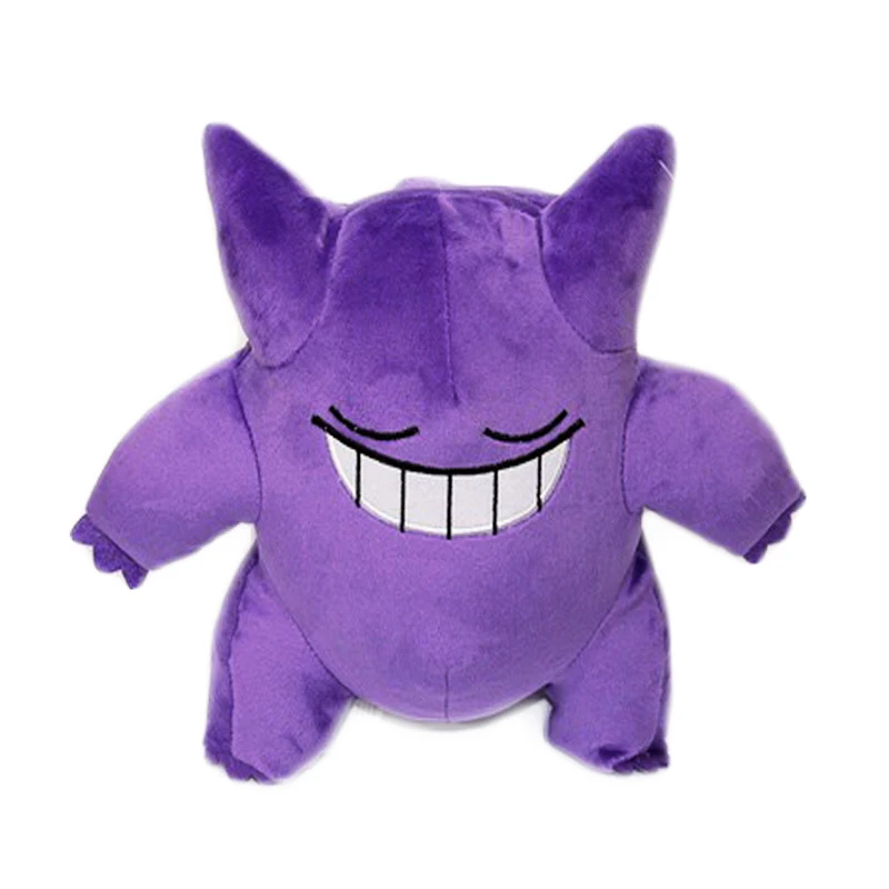 23 см больше Размеры плюшевые игрушки Gengar куклы мягкие тапочки в виде персонажа аниме для детей мягкие игрушки три мультипликационные стили Smilling плачет