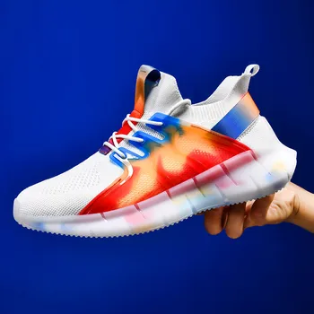 

Men's casual shoes mesh breathable men's non-slip running shoes fashion Moccasin lightweight men's sports shoes Zapatos Hombre