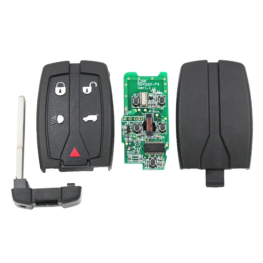 5 кнопок дистанционного управления Умный брелок 315/433MHz для Land Rover LR2 clicker NT8TX9+ неразрезанный маленький ключ