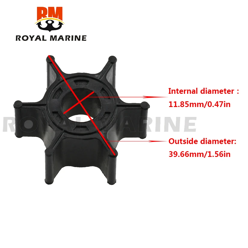 

6G1-44352-00 Water Pump Impeller For Yamaha 6HP 8HP Replacement Outboard Boat Motor 6G1-44352-00 Sierra-18-3066 Boat Parts