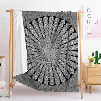 

new Bohemian pattern export Large and small size throwing blanket sleeping blanket flannel blanket noble and elegant bedding