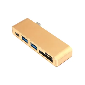 

High Speed 5 in 1 USB 3.1 Type-C USB Hub with USB C Charging Port for MacBook 12 Inch H-best