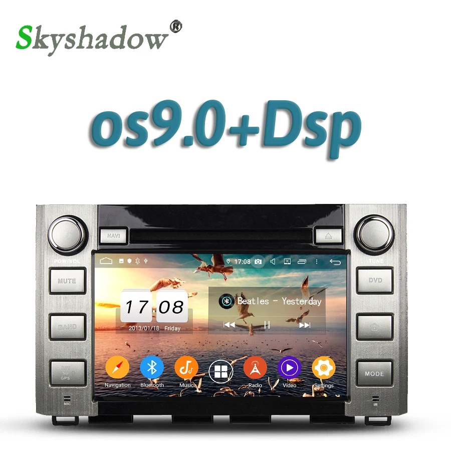 Автомобильный DVD плеер DSP Android 10 4 Гб + 32 ГБ Восьмиядерный GPS google RDS радио wifi Bluetooth 5 0