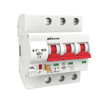 

KKmoon 3P WiFi Intelligent Circuit Breaker with Energy Monitoring Function Works with Alexa and Google Home