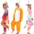 Дети Кигуруми Единорог Пижамы Наборы для мальчиков Зимние Onesie Пижамы Фланелевые Теплые Пижамы Аниме Косплей Костюм Синий Красный Пижамы