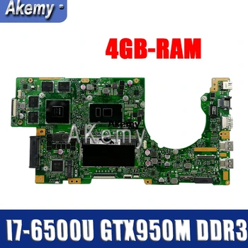 شراءSAMXINNO K501UX محمول اللوحة الأم ل For Asus K501UB K501U اللوحة الأصلية DDR3 4GB-RAM I7-6500U GTX950M