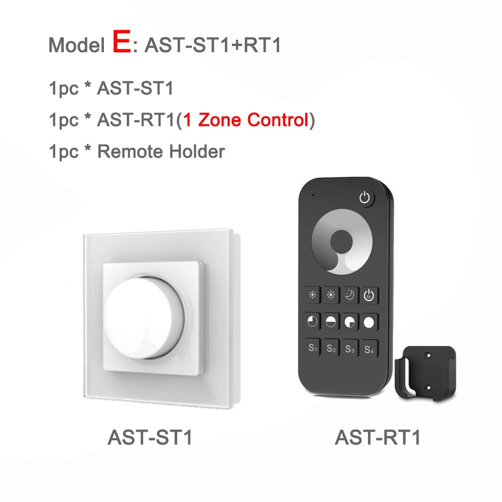 Model E 220V светодиодный диммер Triac 230V 110V AC Беспроводной RF 2,4G пульт дистанционного управления с регулируемой яркостью ручка выключатель света Умный wifi-контроллер диммер для Светодиодный ламп - Цвет: Model E