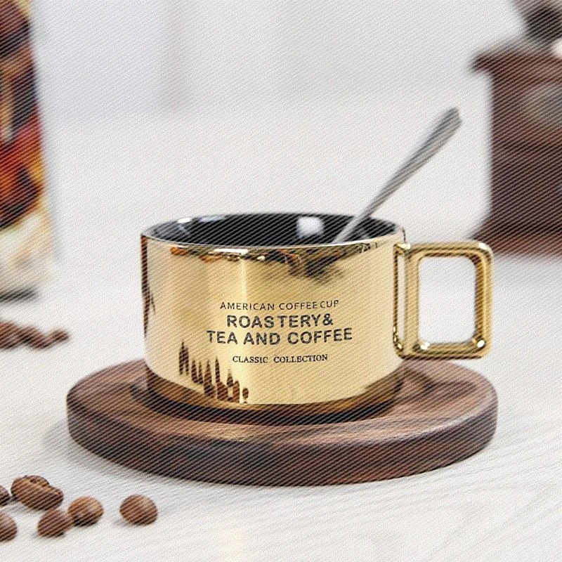 Vintage Espresso Coffee Set Italy Textured Coarse Pottery Matte Retro Cafe Cup Saucer Kit Drinkware Tasse Handgrip Mug EE50BD | Дом и сад