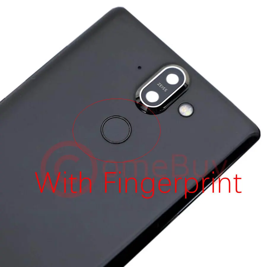 Для Nokia 8 Sirocco крышка батареи задняя дверь корпус чехол для Nokia 8 Sirocco крышка батареи+ объектив камеры+ кнопка отпечатков пальцев