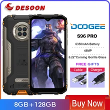 DOOGEE S96 Pro Rugged Phone 48MP Round Quad Camera 20MP Infrared Night Vision Helio G90 Octa Core 8+128GB 6350mAh