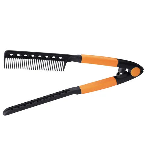 Shape Folding Hair Comb Hair Straightening Comb Brush Salon Hairdresser Styling Tool Barber Multi-function Hair Cutting Comb