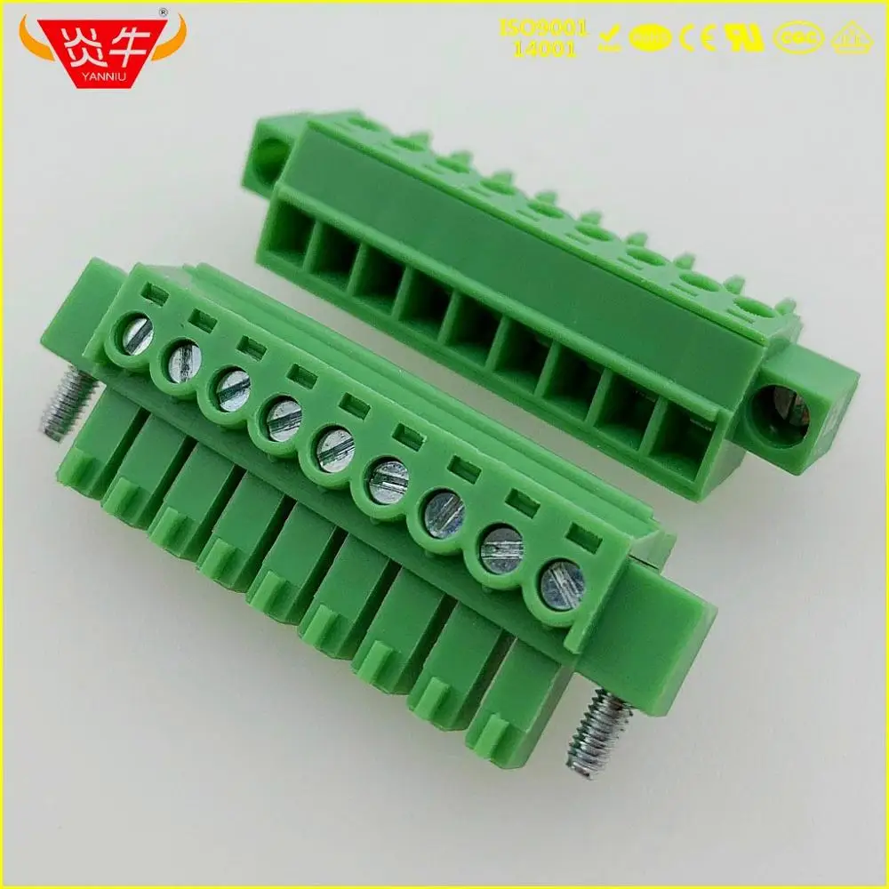 KF2EDGKM 3,5 2P~ 12P PCB вставные клеммные блоки 15EDGKM 3,5 мм 2PIN~ 12PIN MC 1,5/2-STF-3, 5 1847055 PHOENIX контакт DEGSON - Цвет: 2EDGKM-3.5-9P