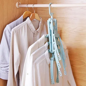 

Magic Multi-port Support hangers for Clothes Drying Rack Multifunction Plastic Clothes rack drying hanger Storage Hangers