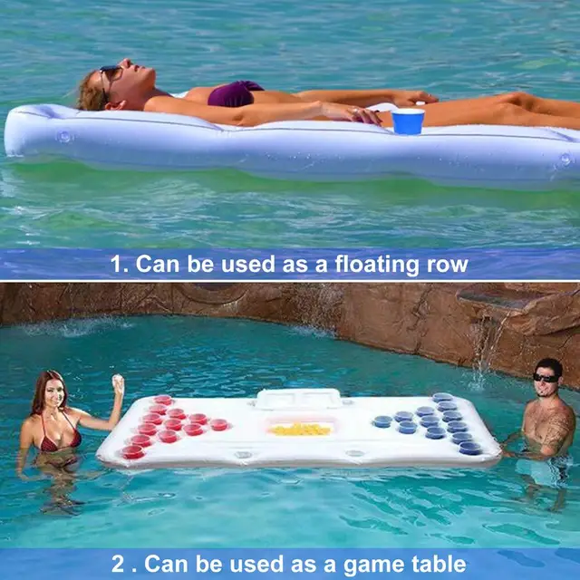 28 Cup Holder Inflatable Beer Pong Table  4