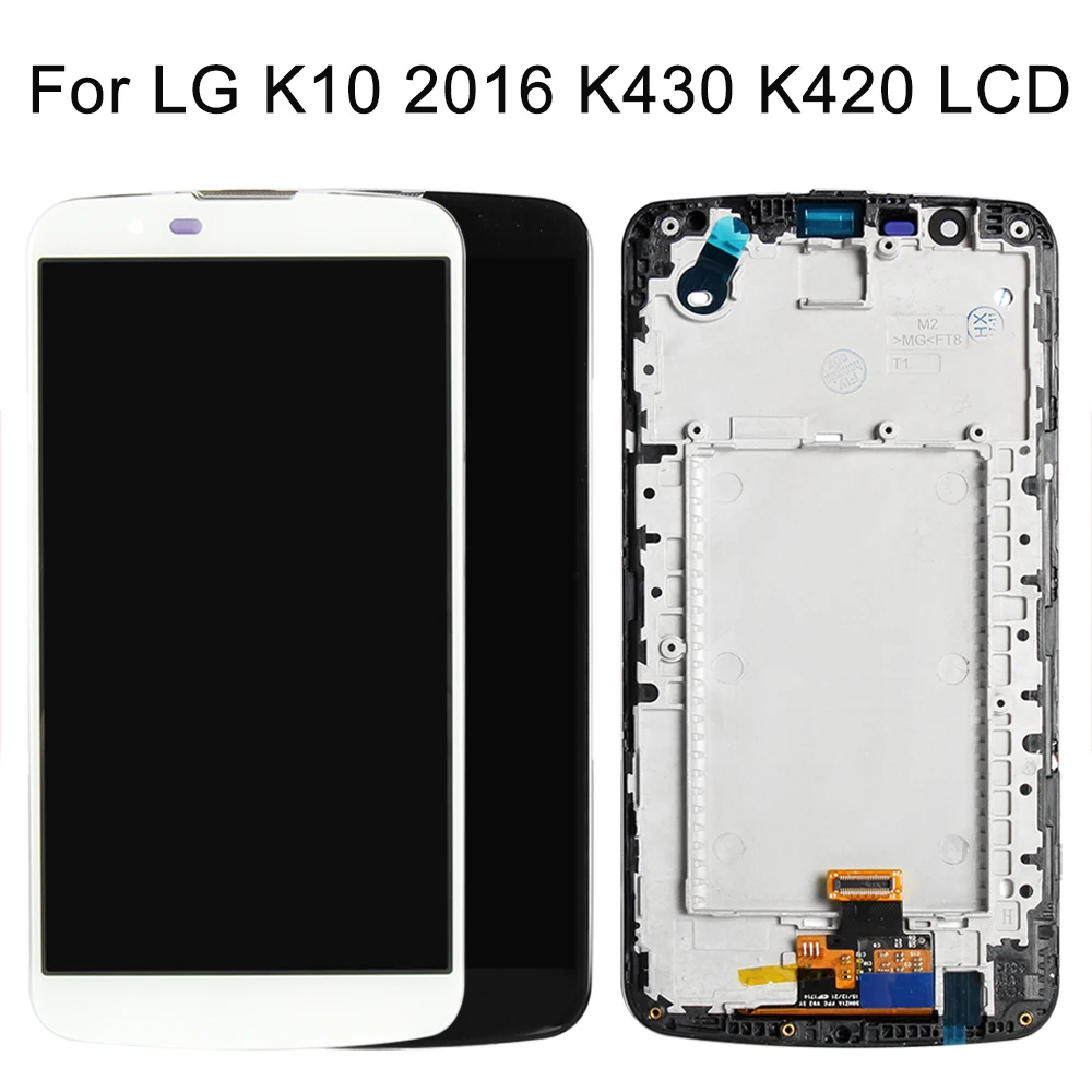 100% Оригинальный 5 3 ''для LG K10 LTE K420N K430 K430DS ЖК дисплей с фоторамкой Бесплатная