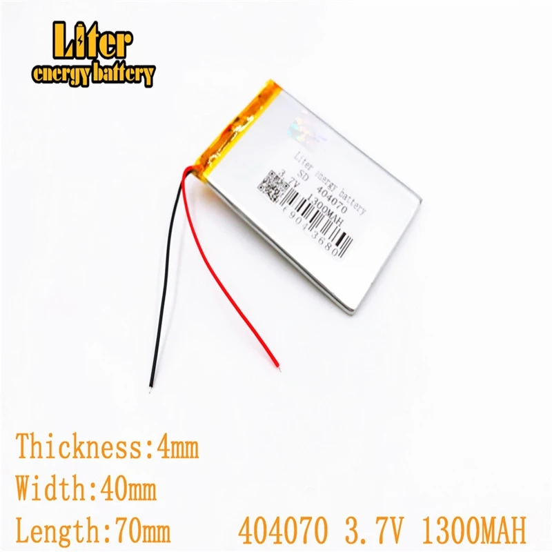 404070 3.7V 1600mAh 354070 Lithium Polymer Li-Po Rechargeable DIY Battery For Mp3 MP4 MP5 GPS PSP mobile electronic part