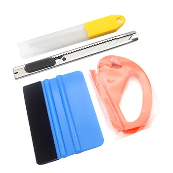 

4pcs Vinyl Wrap Film Squeegee Durable Prime Scraper Tool Cutter Knife Car Parts Squeegee For Vehicle Car